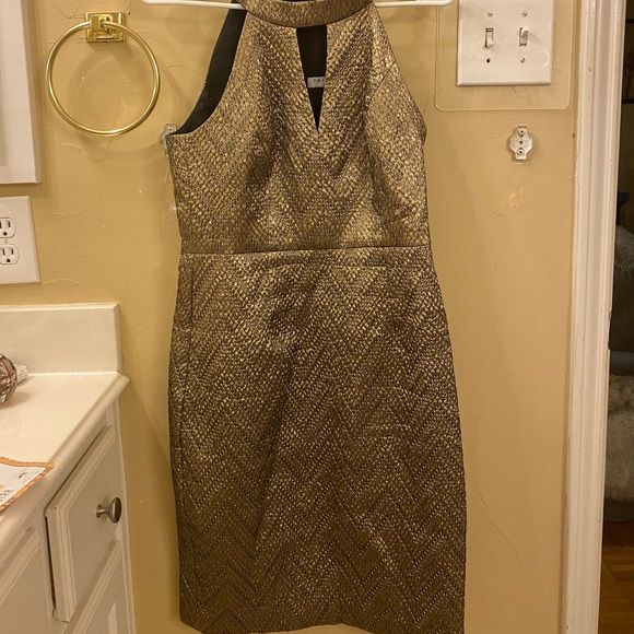 Beautiful Gold Cocktail Dress - Picture 2 of 4
